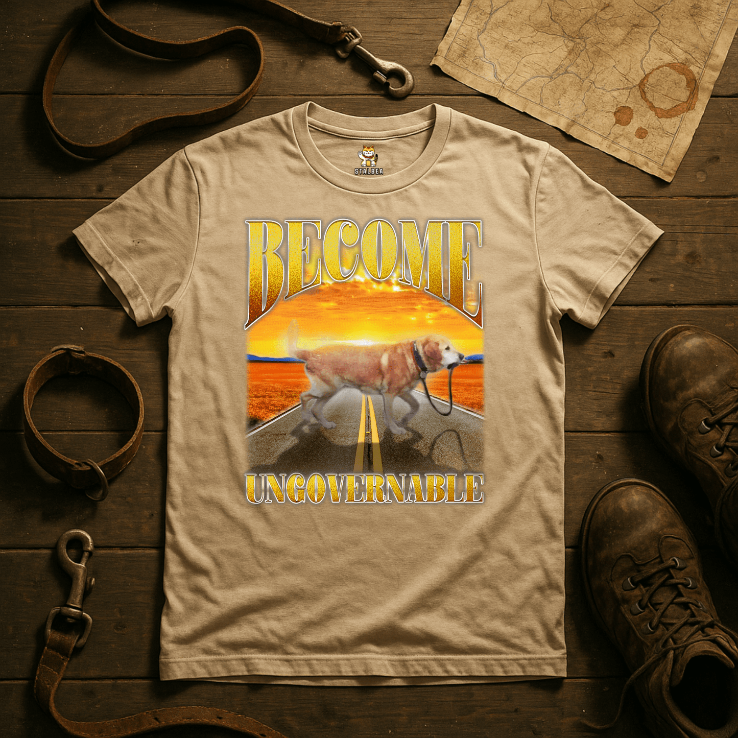 'Become Ungovernable' Unisex Crewneck T-shirt Meme T-Shirt | StalBea