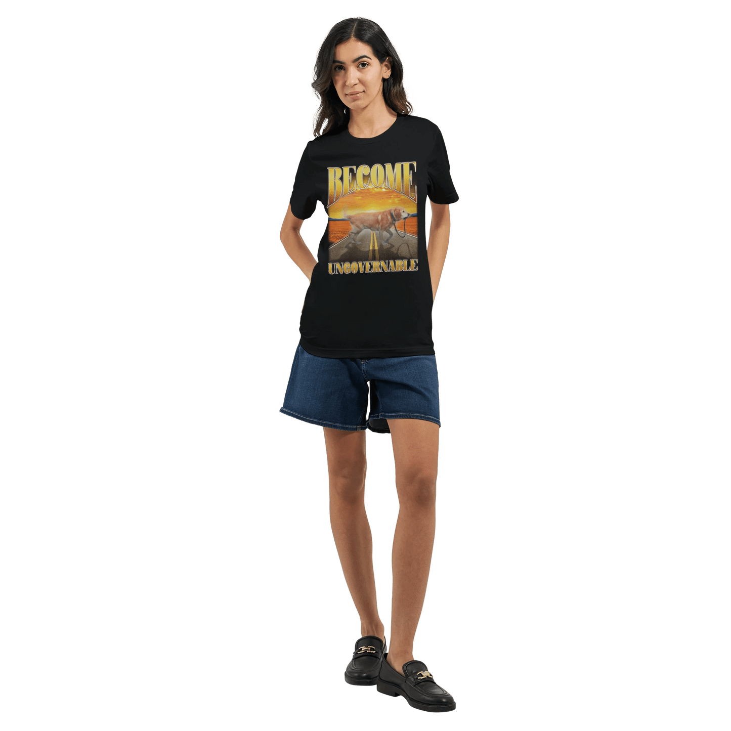 'Become Ungovernable' Unisex Crewneck T-shirt Meme T-Shirt | StalBea