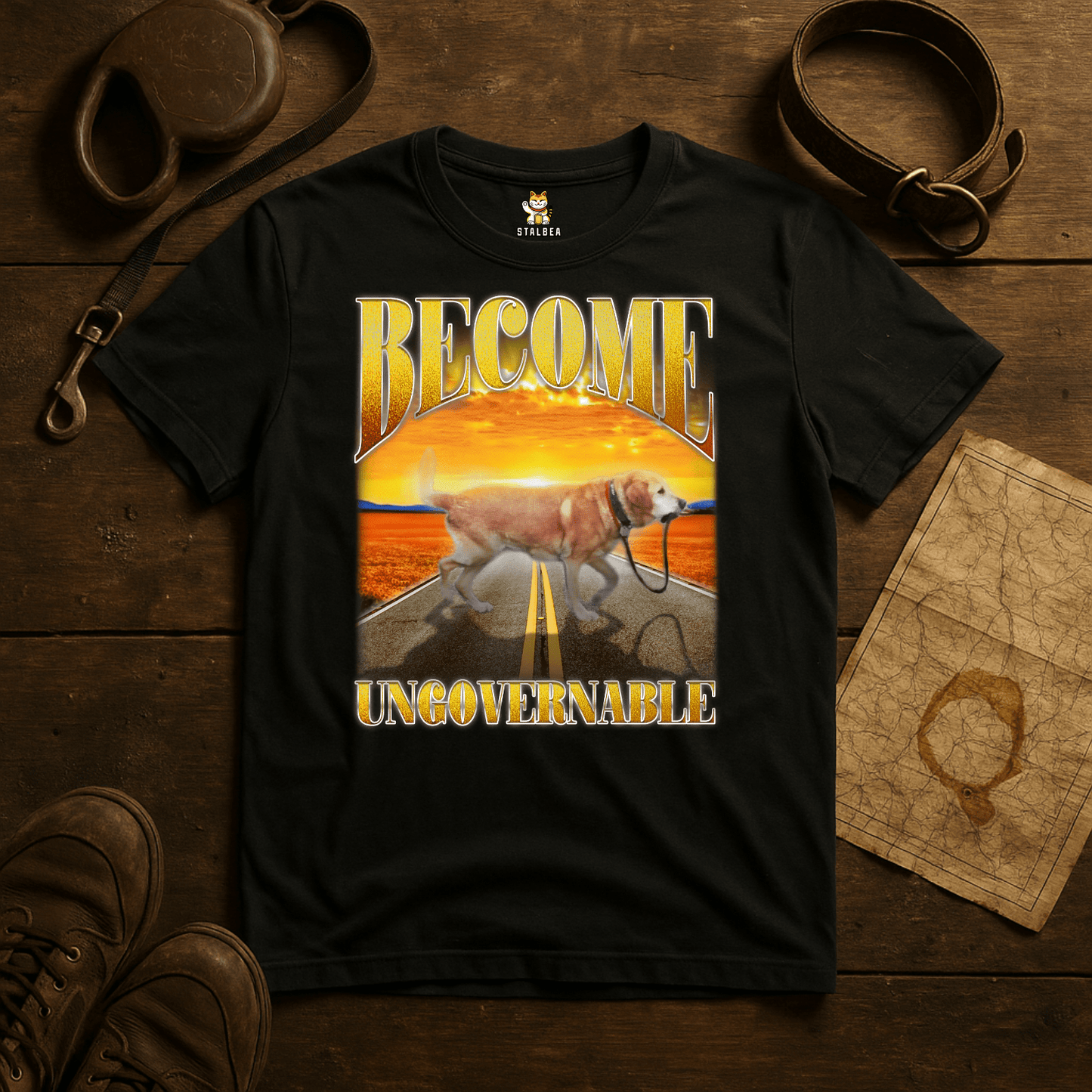 'Become Ungovernable' Unisex Crewneck T-shirt Meme T-Shirt | StalBea