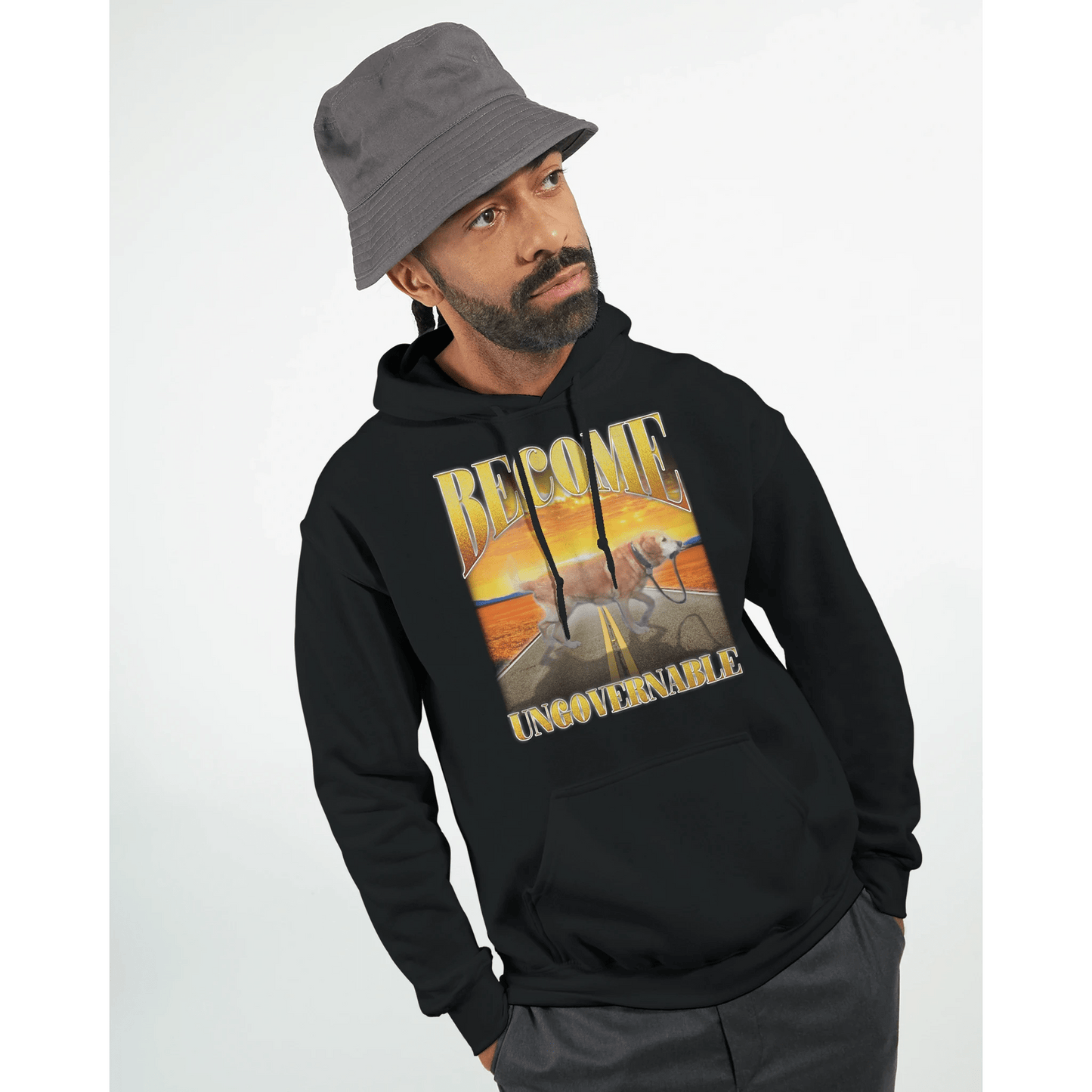 'Become Ungovernable' Unisex Pullover Hoodie | Gildan® 18500 Meme T-Shirt | StalBea