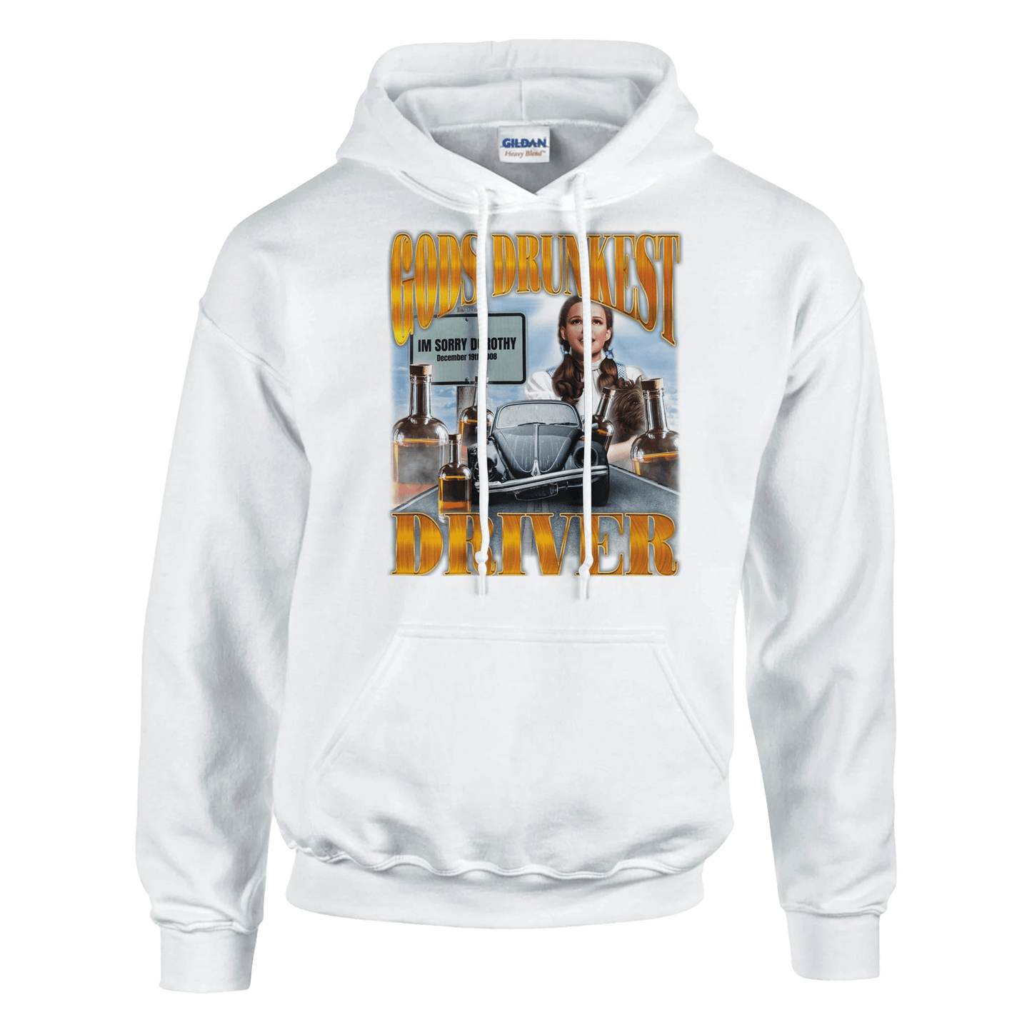 'Gods Drunkest Driver' Unisex Pullover Hoodie | Gildan® 18500 Meme T-Shirt | StalBea