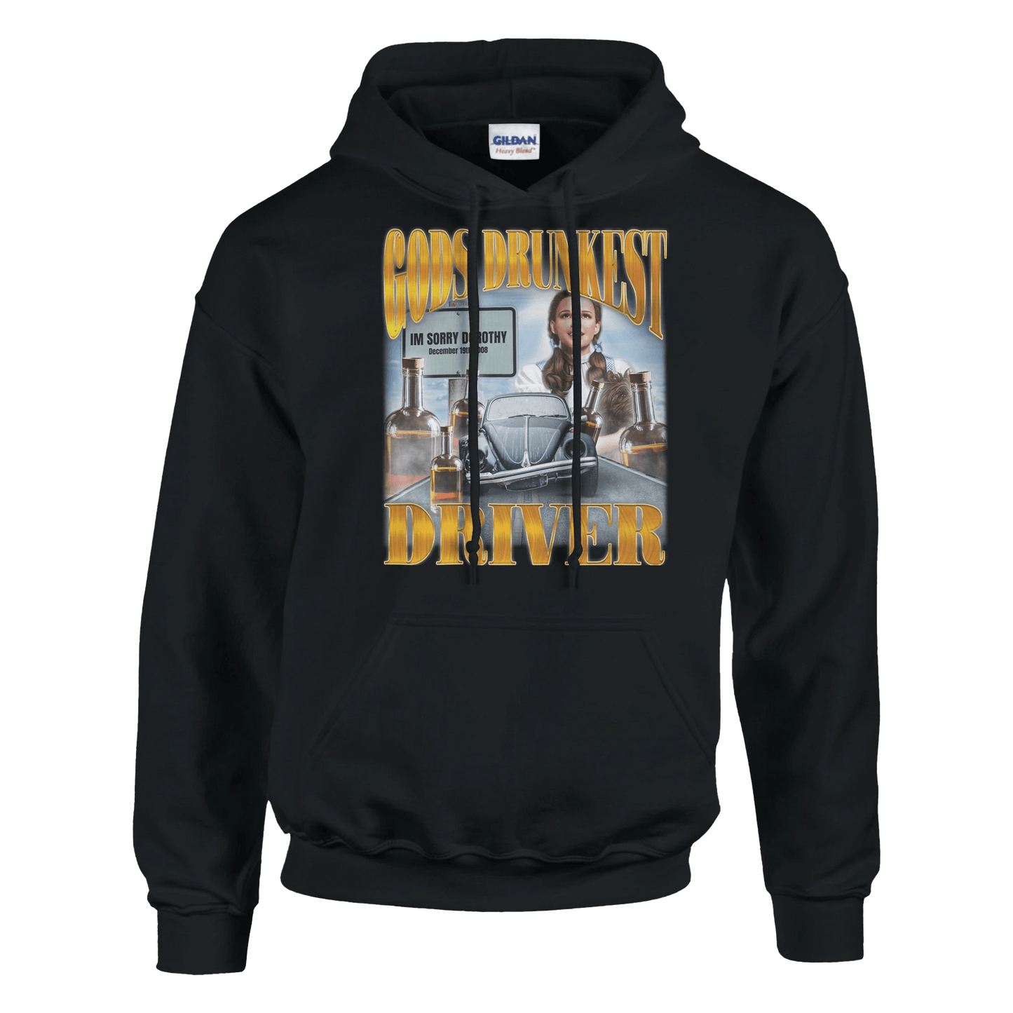 'Gods Drunkest Driver' Unisex Pullover Hoodie | Gildan® 18500 Meme T-Shirt | StalBea