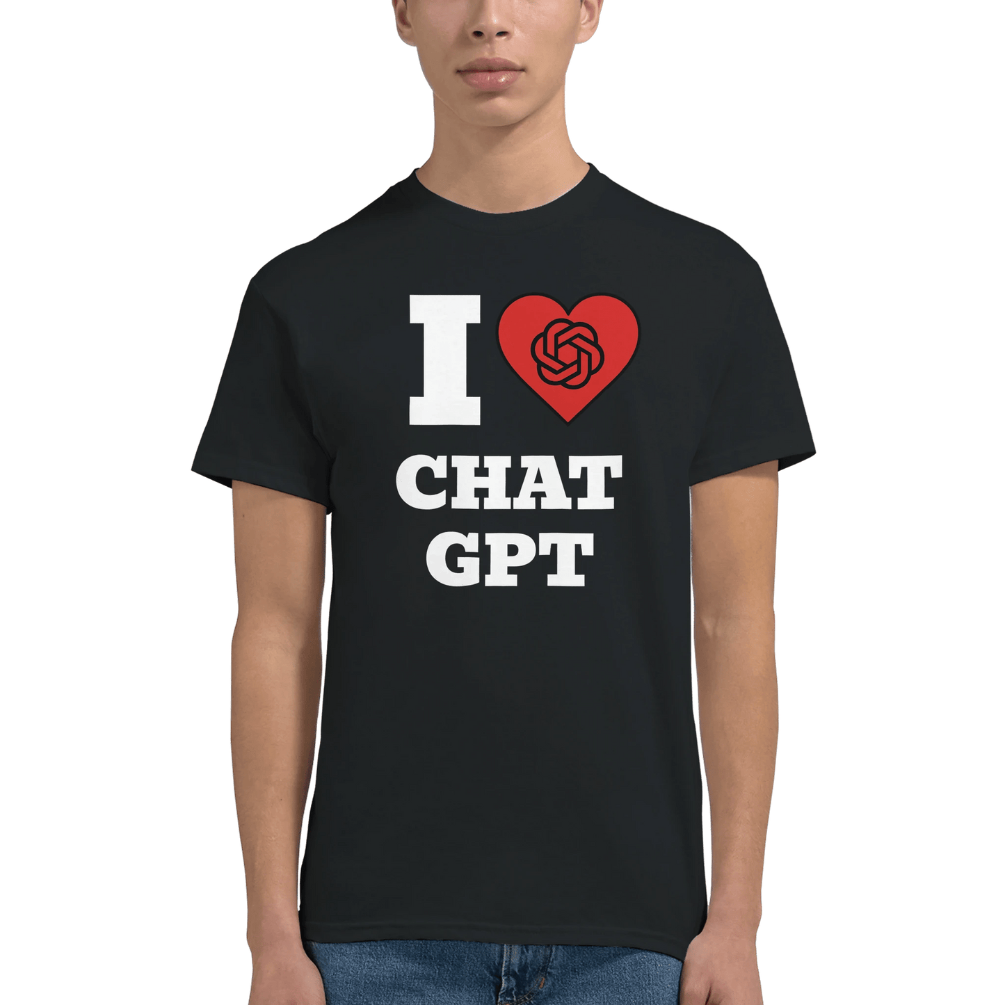 'I LOVE CHAT GPT' T-Shirt Meme T-Shirt | StalBea