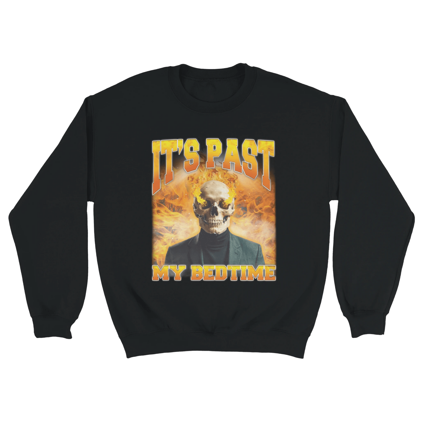 'Its Past My Bed Time' Unisex Crewneck Sweatshirt | Gildan® 18000 Meme T-Shirt | StalBea