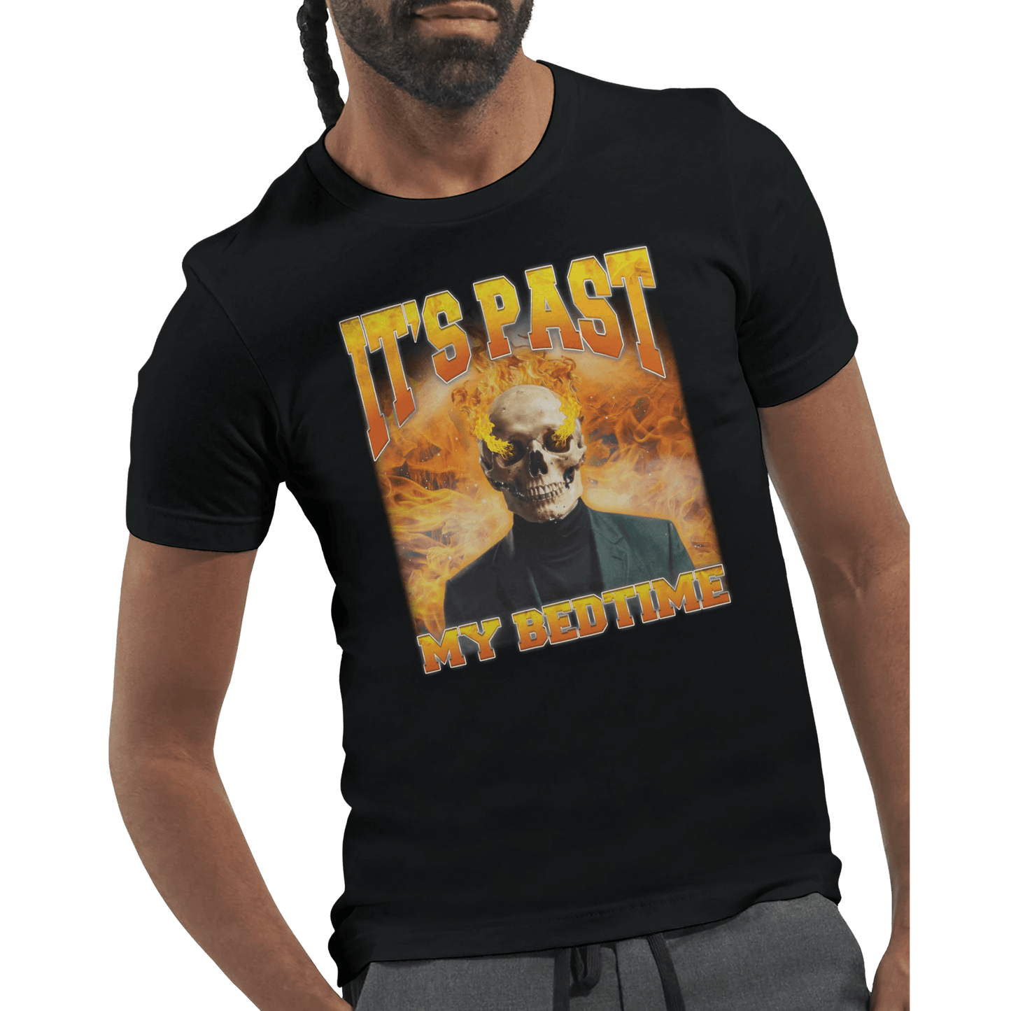 'Its Past My Bed Time' Unisex Crewneck T-shirt Meme T-Shirt | StalBea