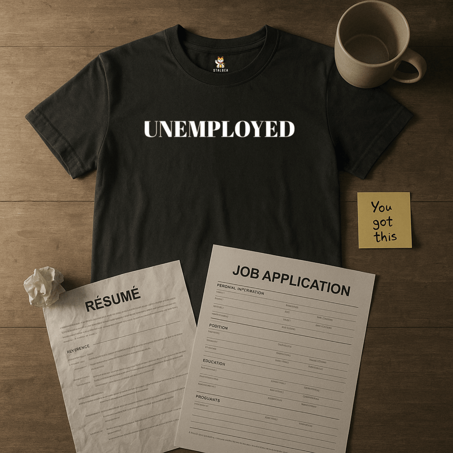 UNEMPL*YED T-Shirt Meme T-Shirt | StalBea