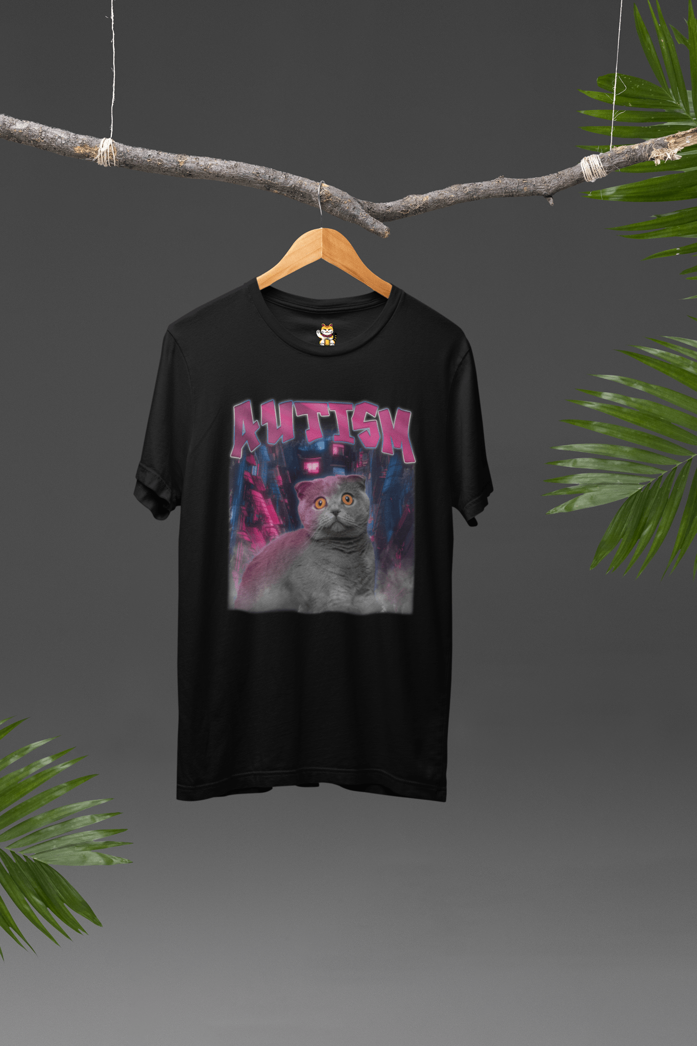 'Autism' Crewneck T-shirt Meme T-Shirt | StalBea