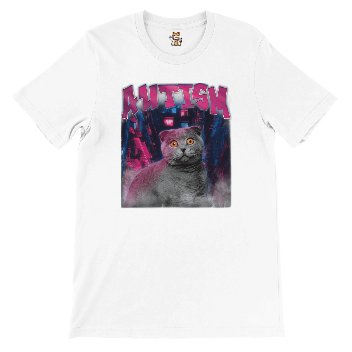 'Autism' Crewneck T-shirt Meme T-Shirt | StalBea