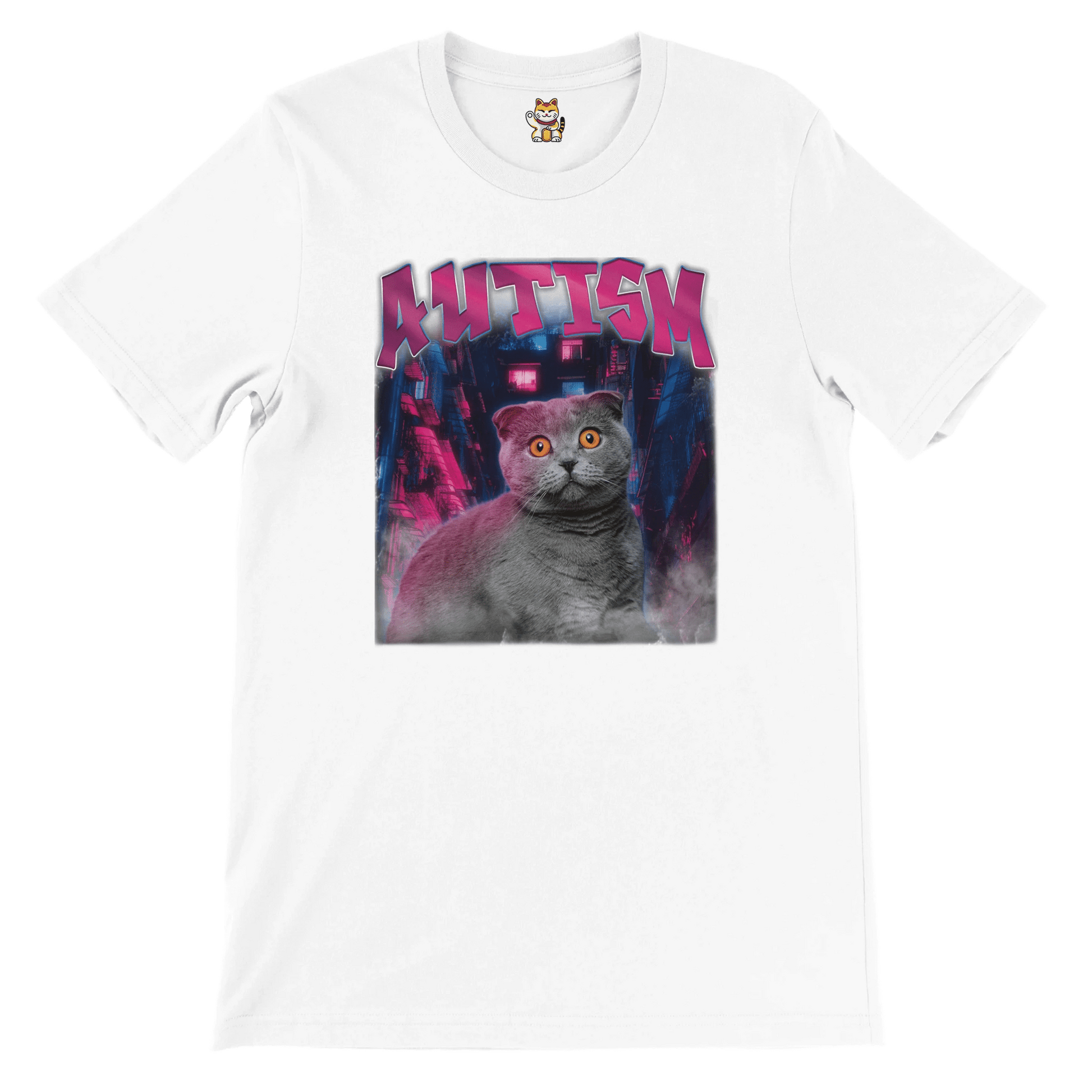 'Autism' Crewneck T-shirt Meme T-Shirt | StalBea