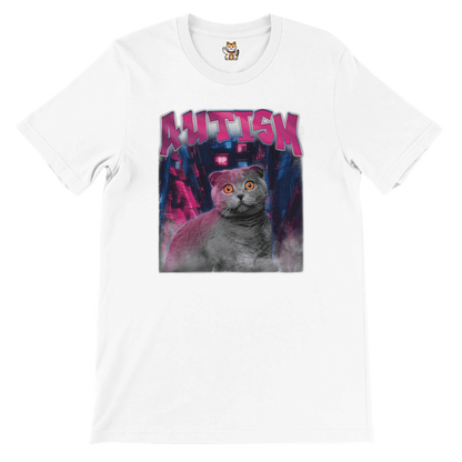 'Autism' Crewneck T-shirt Meme T-Shirt | StalBea