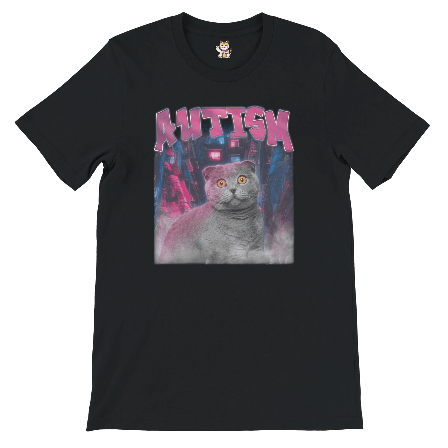 'Autism' Crewneck T-shirt Meme T-Shirt | StalBea