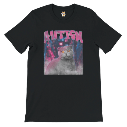 'Autism' Crewneck T-shirt Meme T-Shirt | StalBea