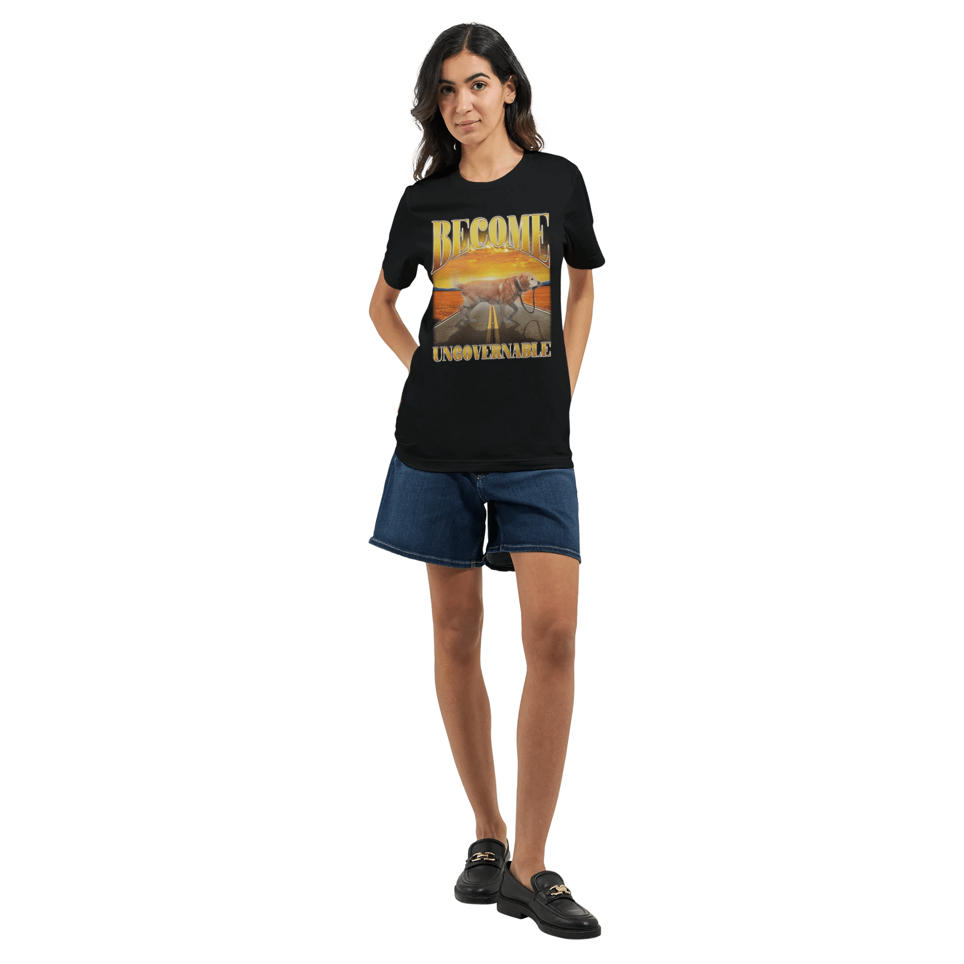 'Become Ungovernable' Unisex Crewneck T-shirt Meme T-Shirt | StalBea