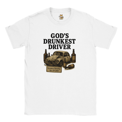 God’s Drunkest Driver 🚗💥 (PLAIN TEXT EDITION) Meme T-Shirt | StalBea