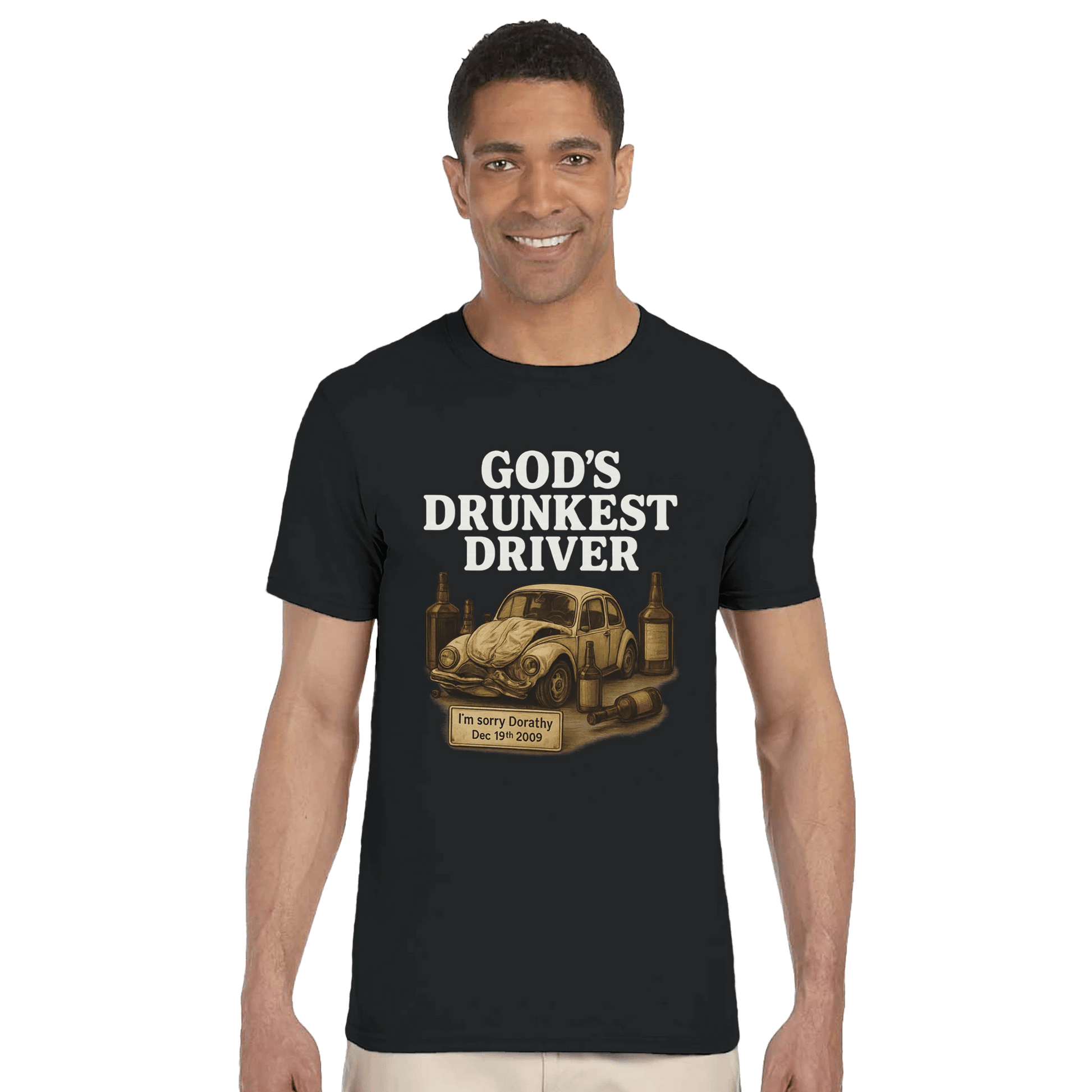 God’s Drunkest Driver 🚗💥 (PLAIN TEXT EDITION) Meme T-Shirt | StalBea