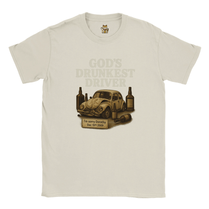 God’s Drunkest Driver 🚗💥 (PLAIN TEXT EDITION) Meme T-Shirt | StalBea