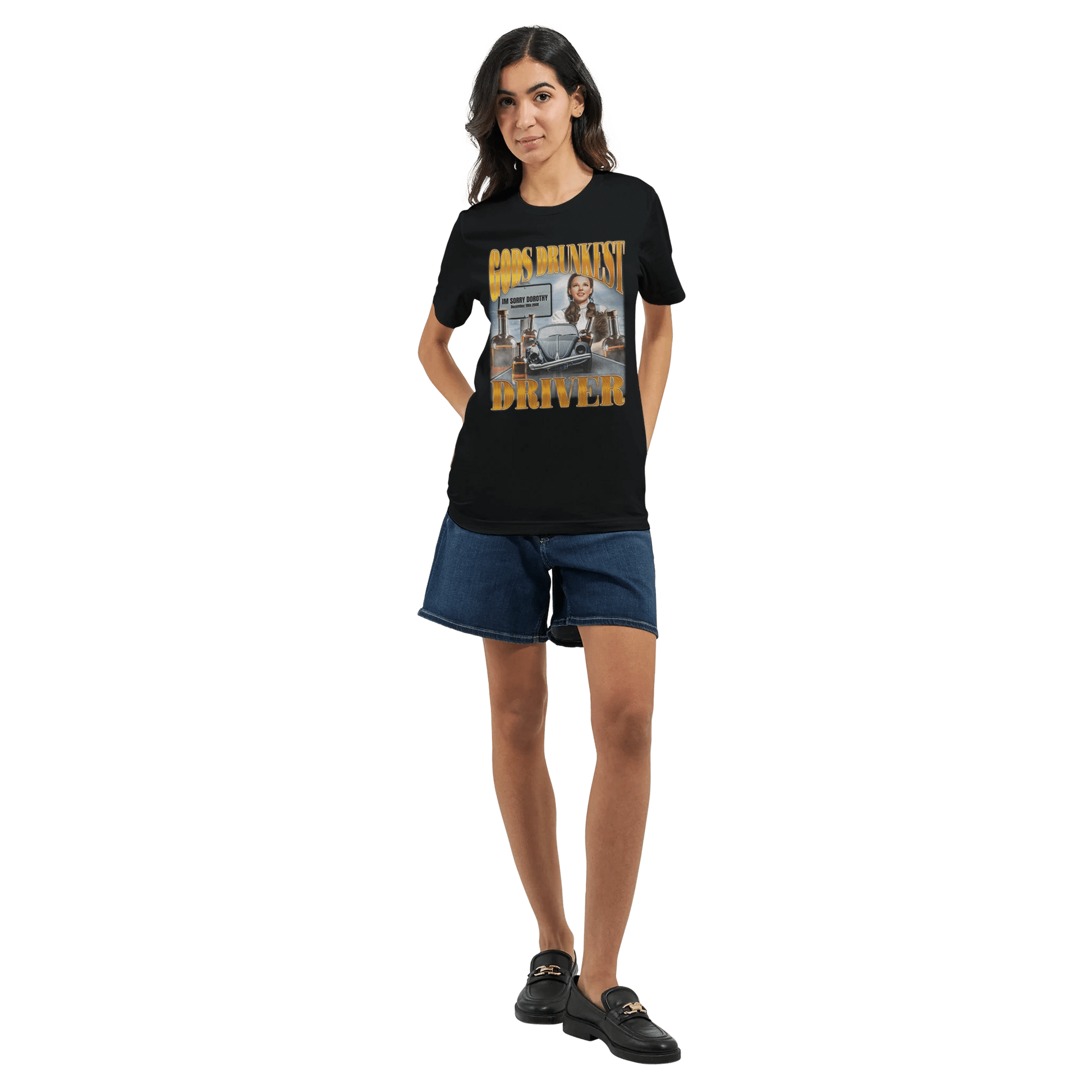'God’s Drunkest Driver' Unisex Crewneck T-shirt Meme T-Shirt | StalBea