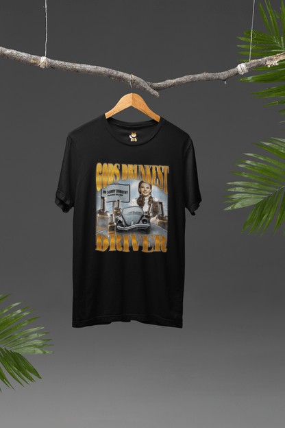 'God’s Drunkest Driver' Unisex Crewneck T-shirt Meme T-Shirt | StalBea