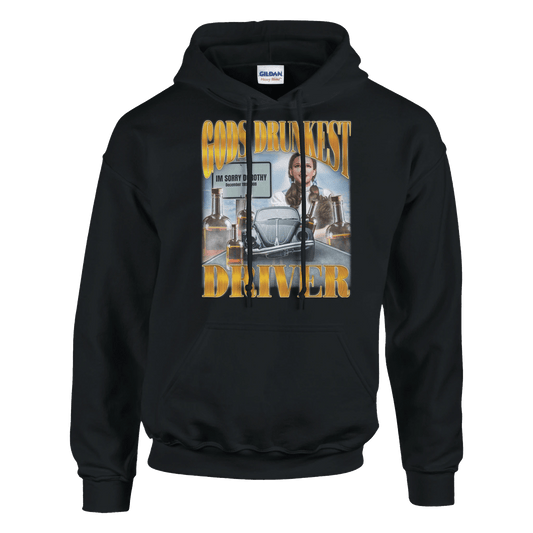 'Gods Drunkest Driver' Unisex Pullover Hoodie | Gildan® 18500 Meme T-Shirt | StalBea
