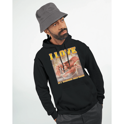 'I Love My German Shepard' Pullover Hoodie | Gildan® 18500 Meme T-Shirt | StalBea