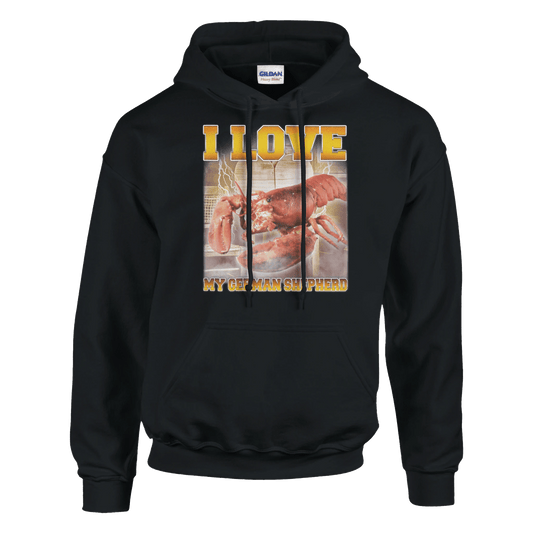'I Love My German Shepard' Pullover Hoodie | Gildan® 18500 Meme T-Shirt | StalBea